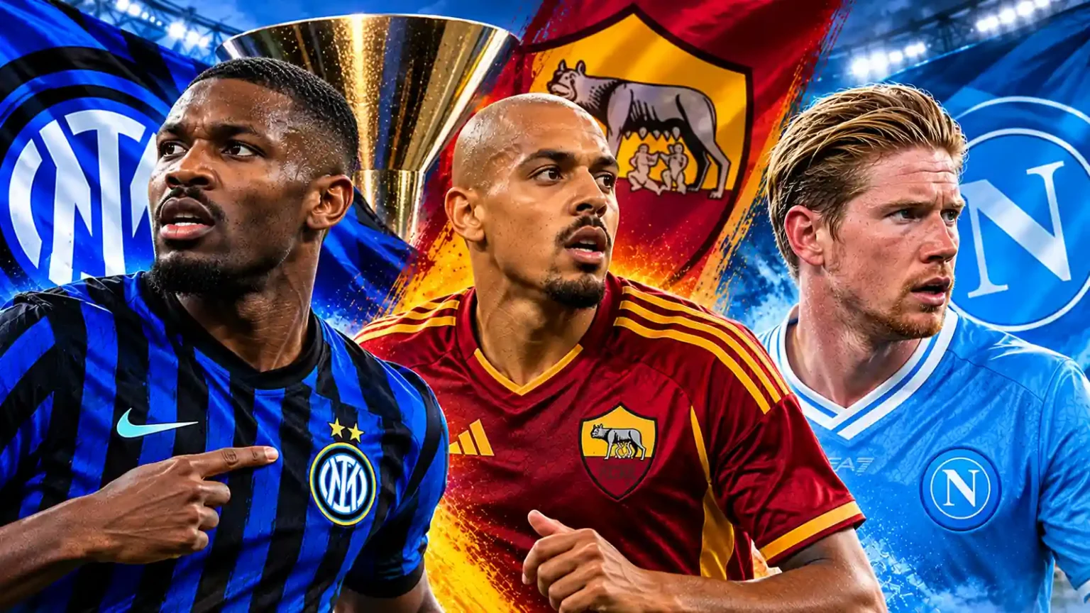 Cover Serie A Inter Roma Napoli 1600x900