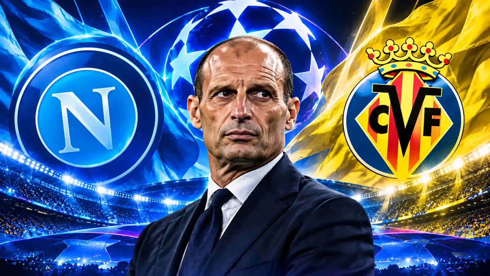 Napoli Villarreal Allegri UCL 1600x900