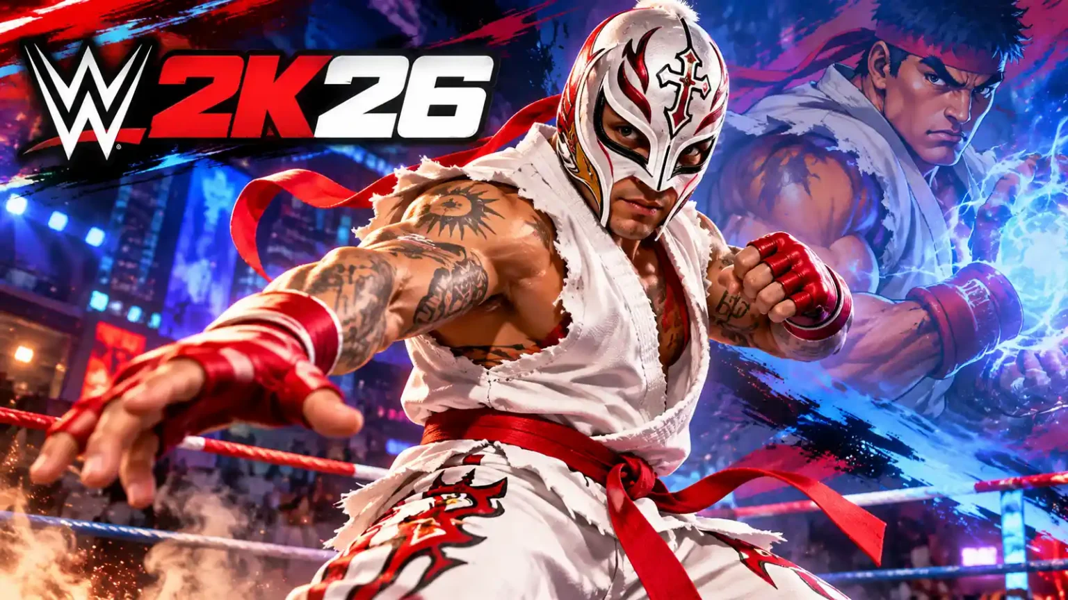 WWE 2K26 Rey Mysterio Street Fighter 1600x900